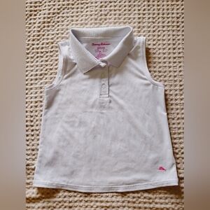 Tommy Bahama Kids White Sleeveless Polo